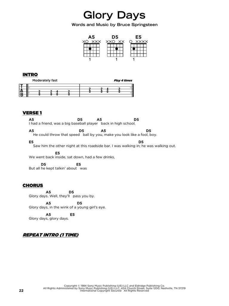 Bruce Springsteen - Really Easy Guitar