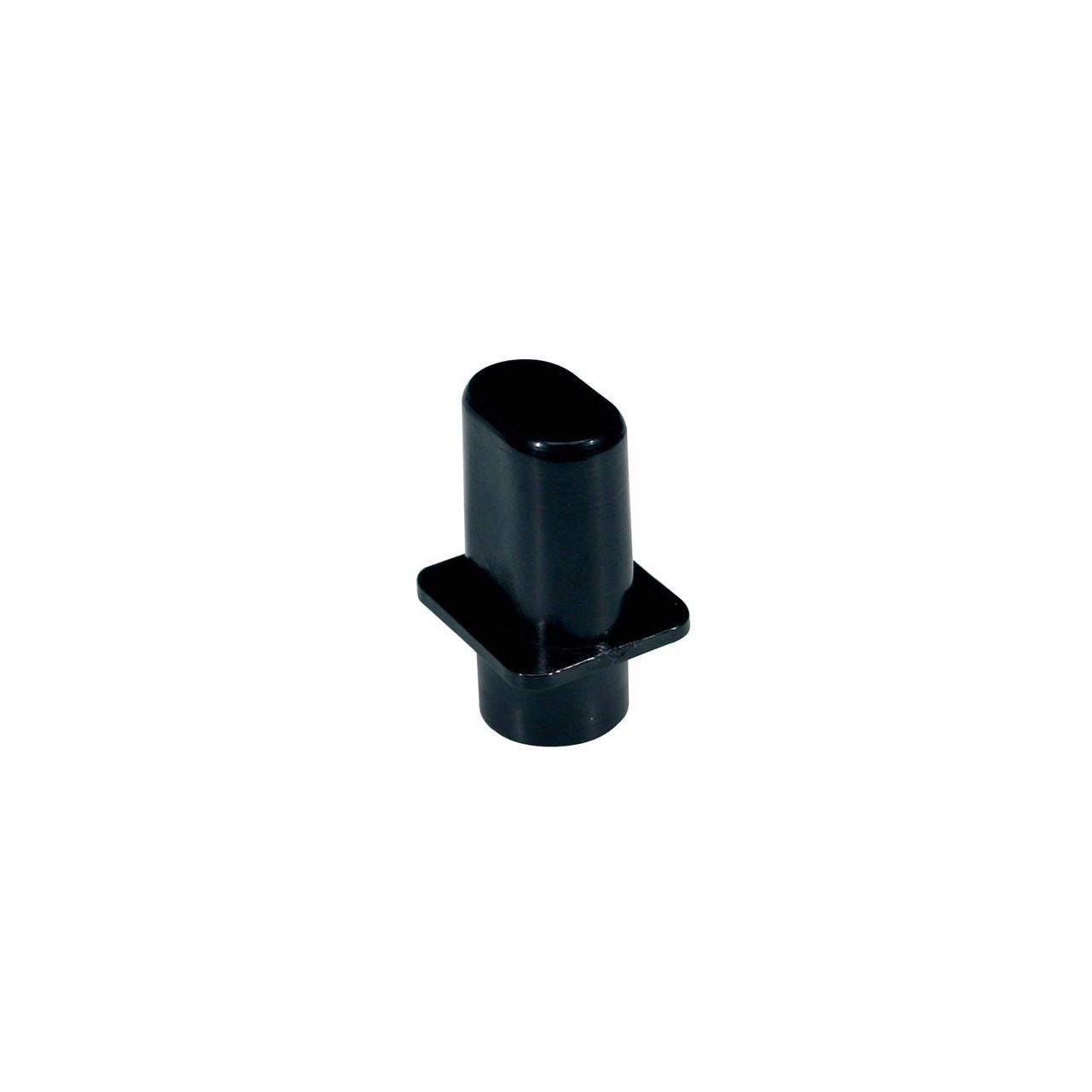 Schalterknopf Teaser style, eckig, ""Hihat"", schwarz, metrisch