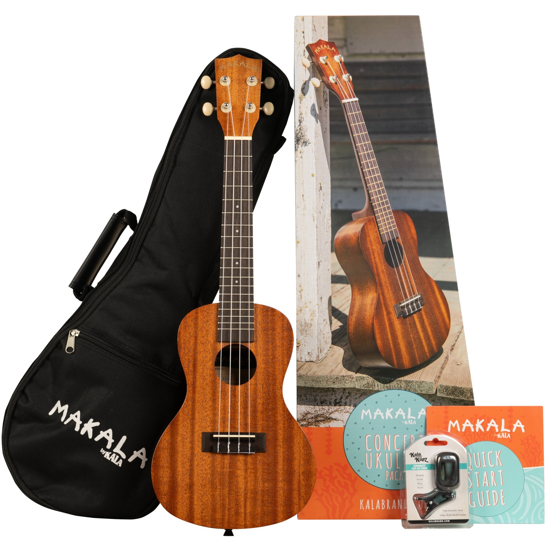 Makala MK Concert Ukulele Pack with Tuner & Bag	