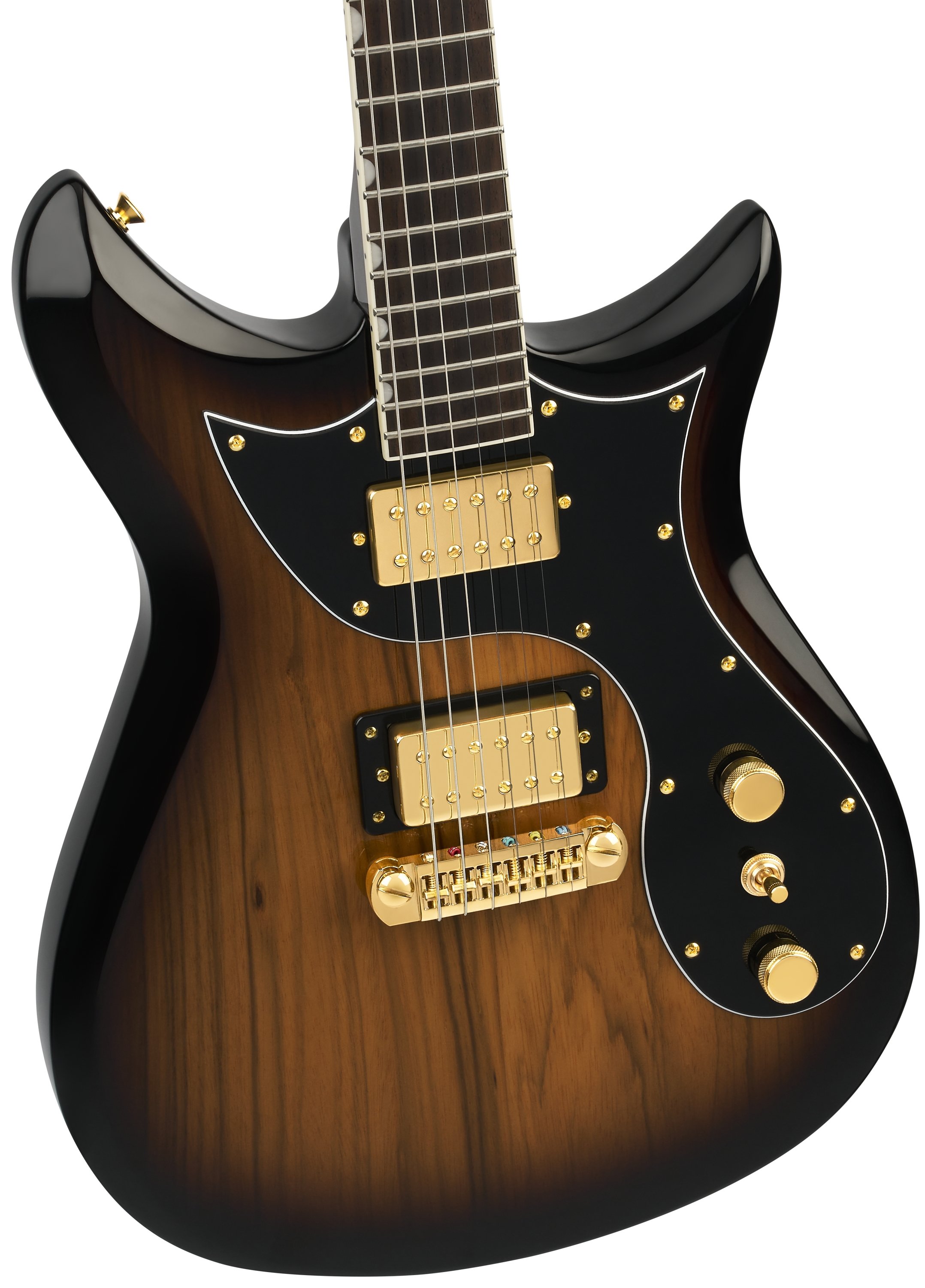 LTD Electromatic Black Limba CVT Sunburst