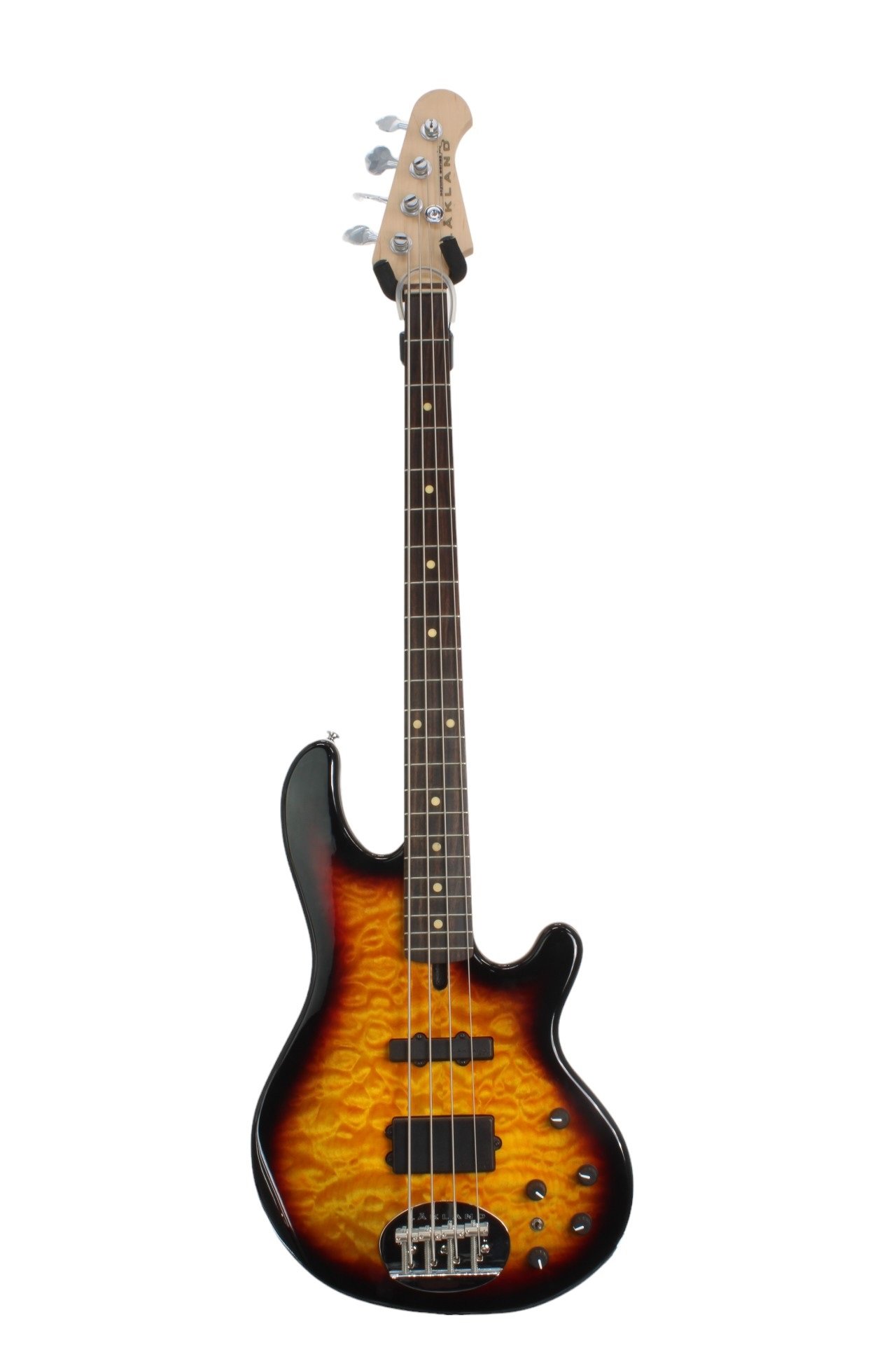 Skyline 44-02 Deluxe Bass, 4-String - Quilted Maple Top, Three Tone Sunburst Gloss (B-Ware)