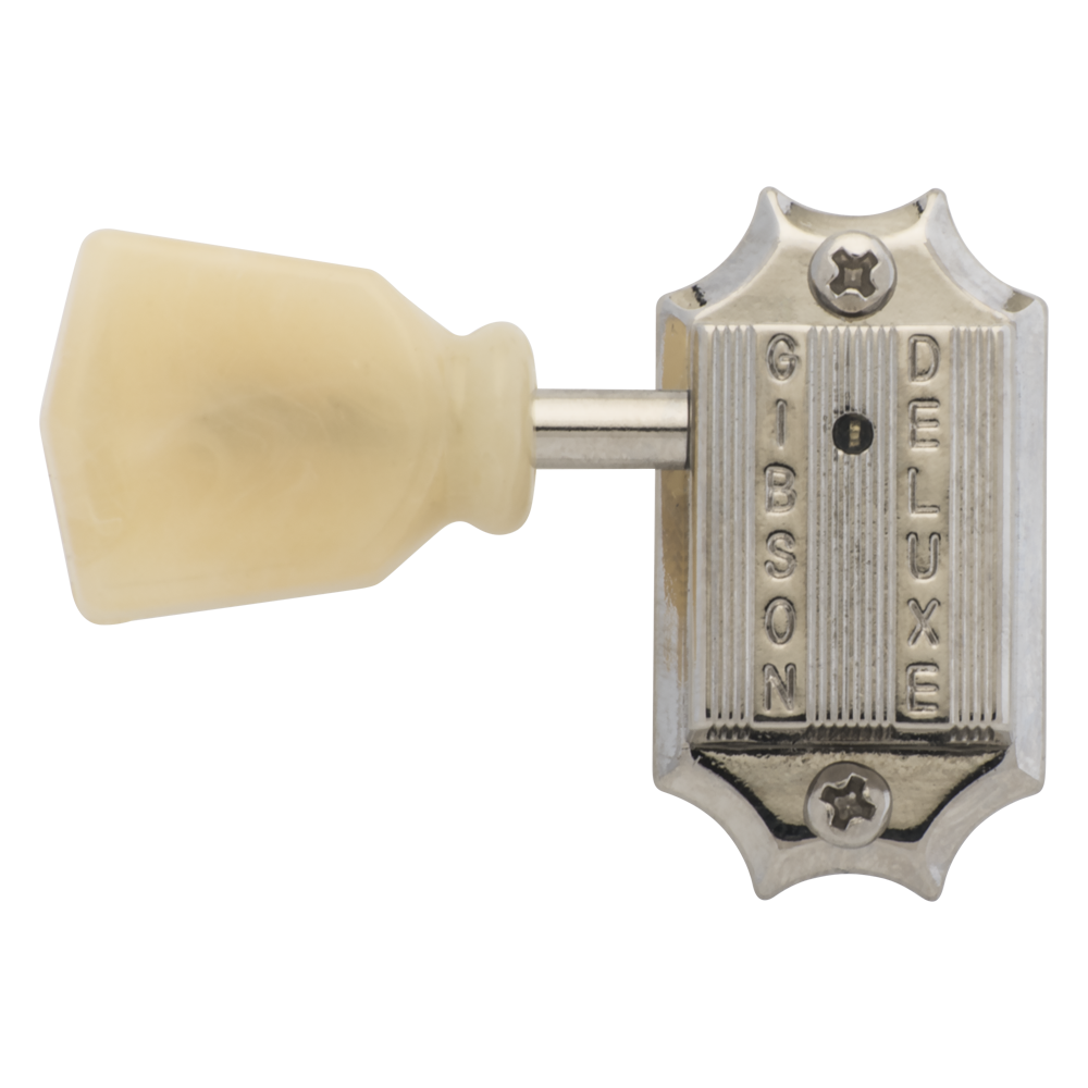 PMMH-050 Vintage Nickel Machine Heads Yellow Buttons