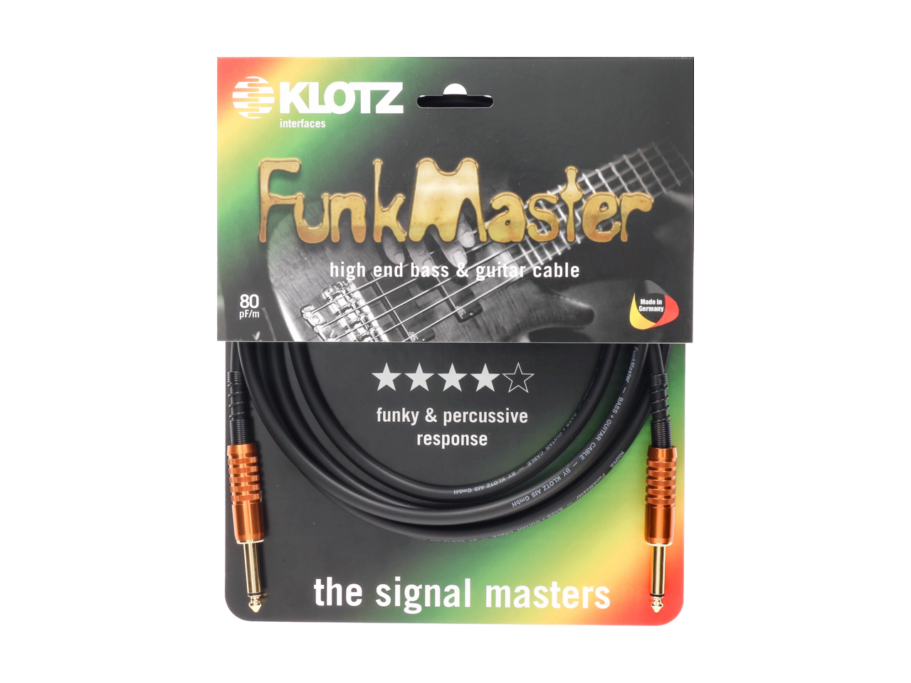 Klotz Stevens FunkMaster Gitarren- & Basskabel 6m