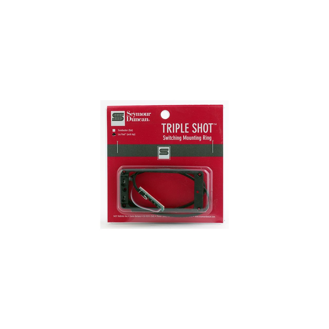 STS-2N - Triple Shot, Neck Switching Mounting Ring, Arched - Black