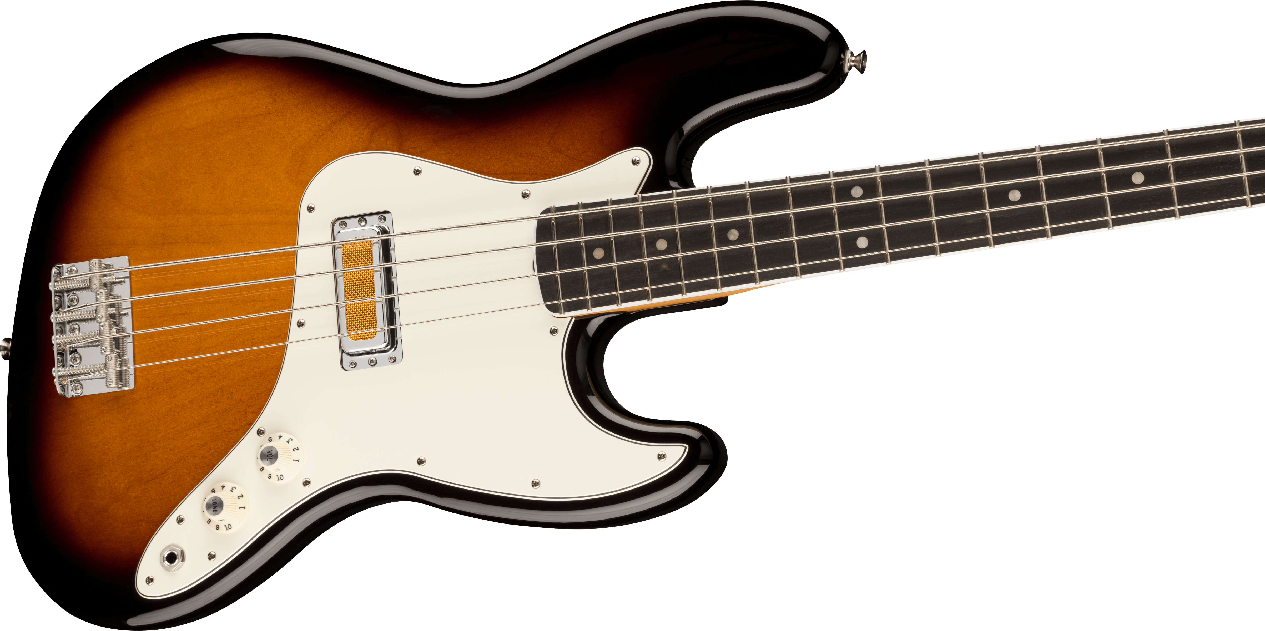 Gold Foil Jazz Bass®, Ebony Fingerboard, 2-Color Sunburst