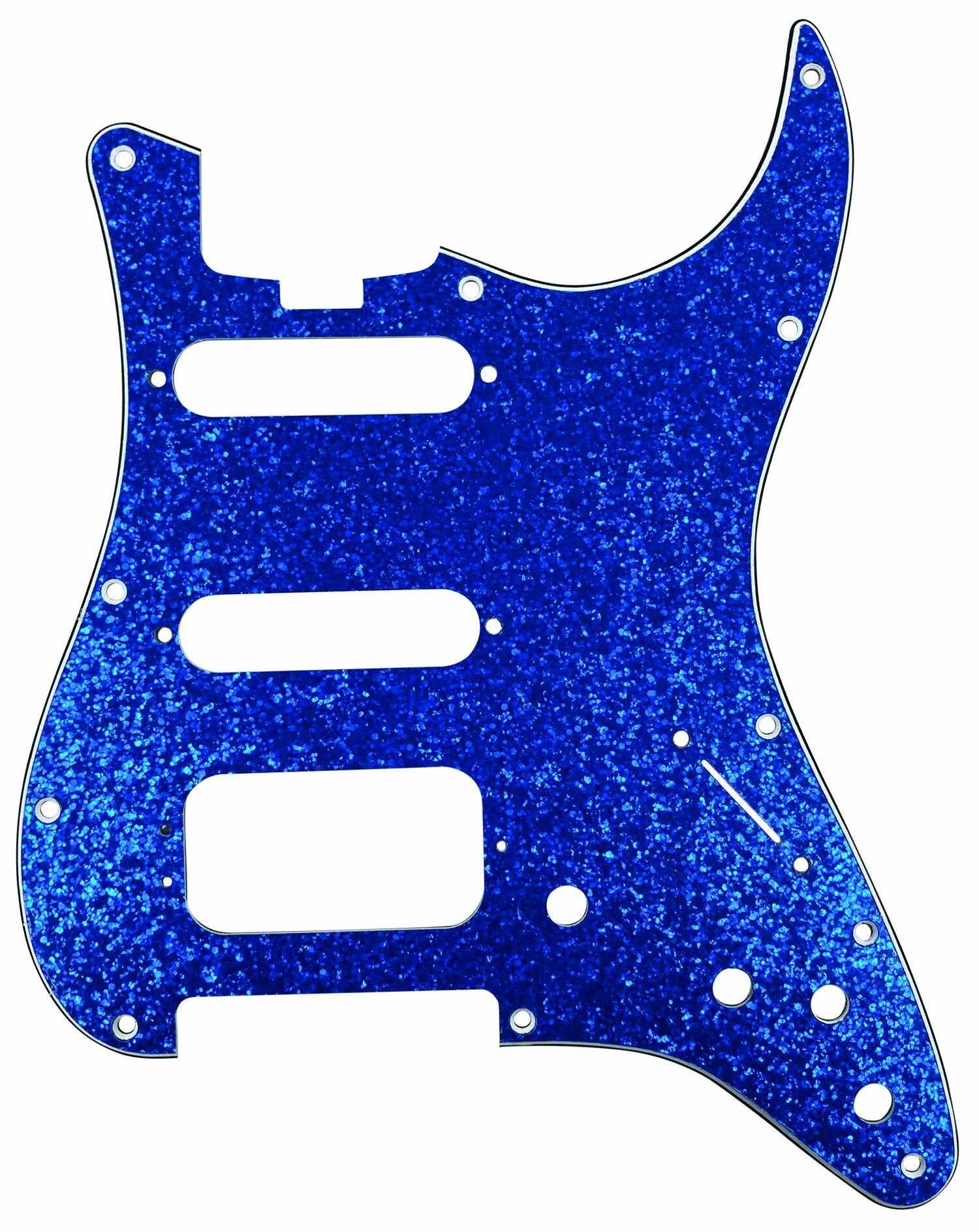 ST-Style HSS Pickguard (DPP ST BLS HSS), Blue Sparkle