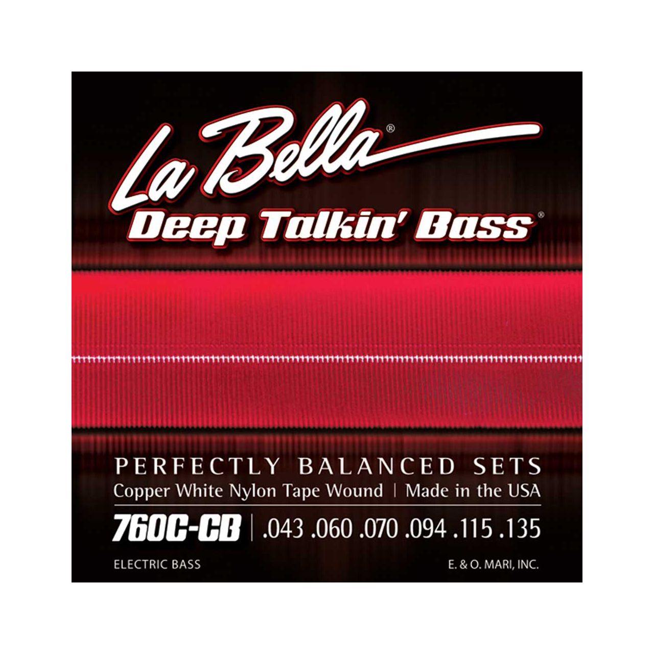 760CCB White Nylon 060/135 6-Saiter Bass