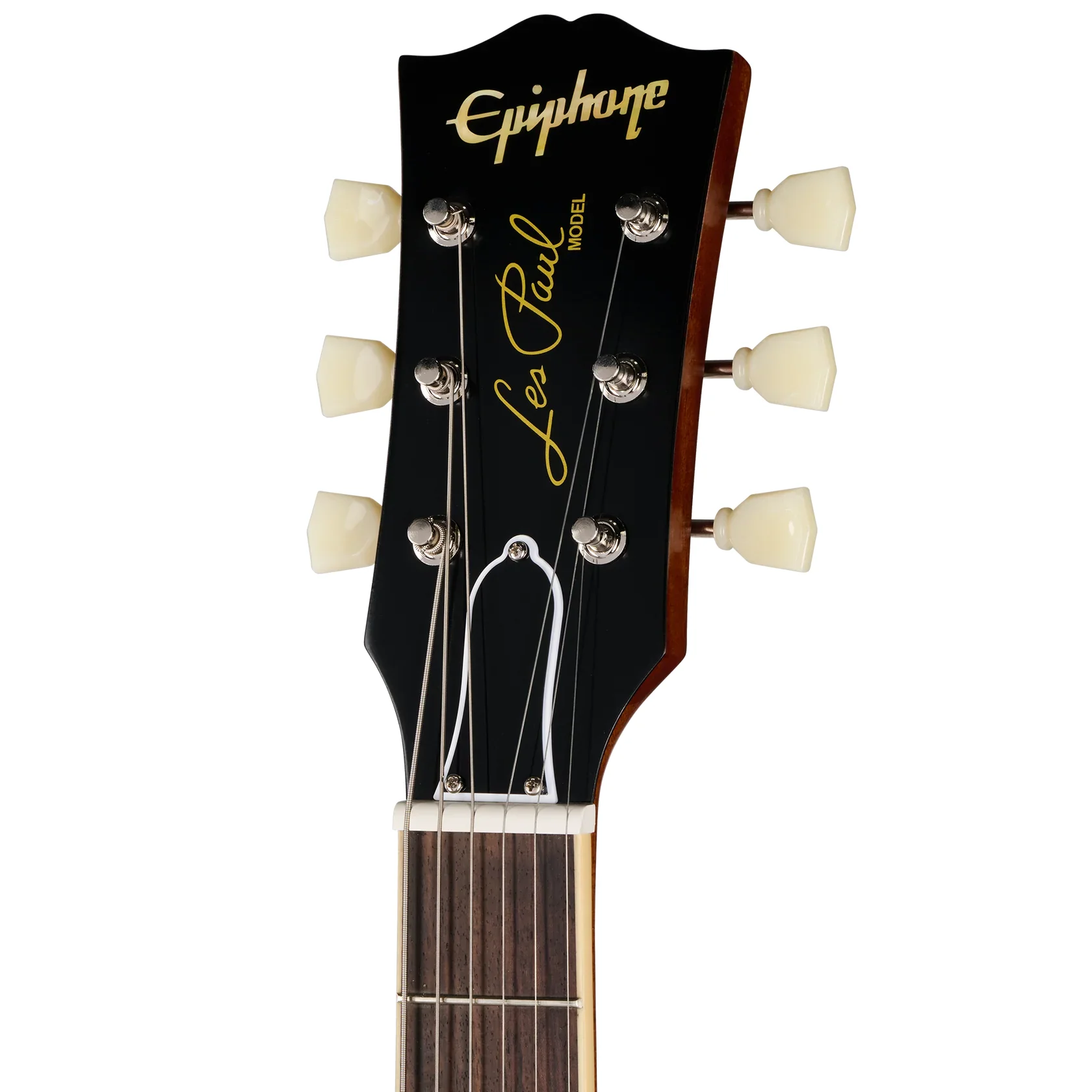 Epiphone 1957 Les Paul Goldtop Reissue Double Gold Kopfplatte in frontaler Ansicht