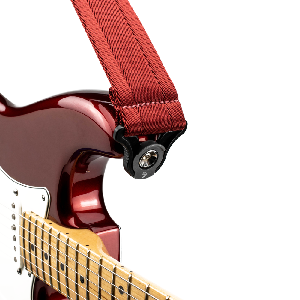  Auto Lock Guitar Strap, Blood Red