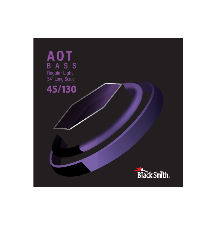 Bass Strings 5-String 45-130 AOT Coated 34" Mensur Regular Light