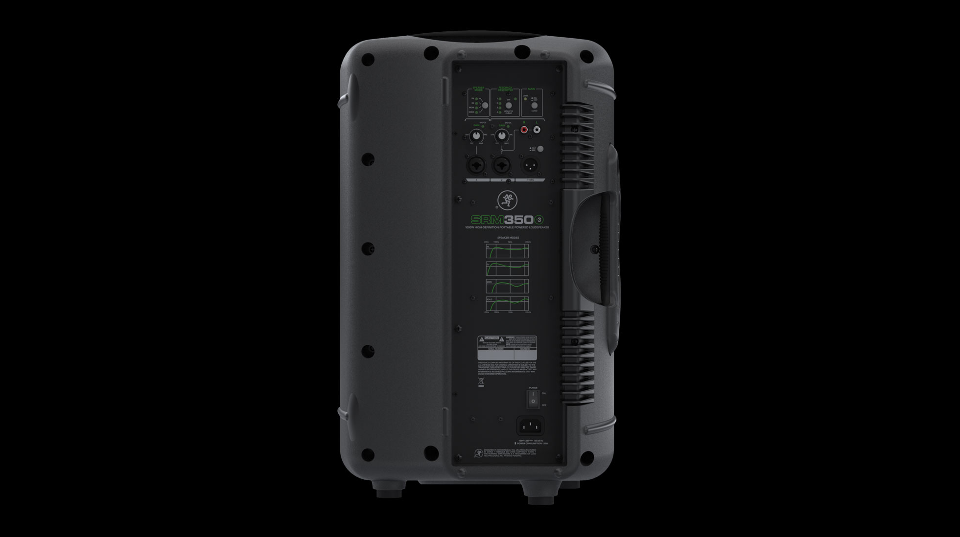 SRM350v3 Tragbarer 10" Aktivlautsprecher mit 1000 W