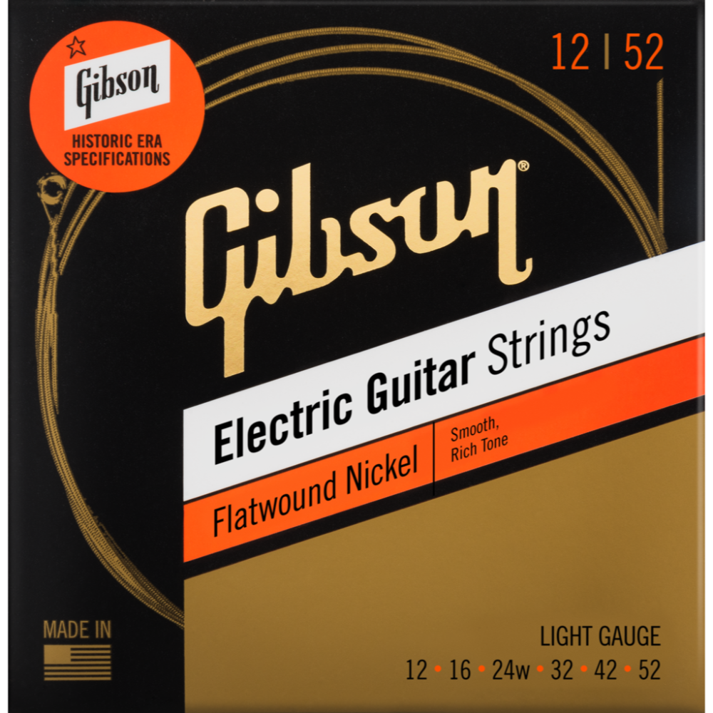 Flatwound Nickel Strings, Light Gauge .012-.052