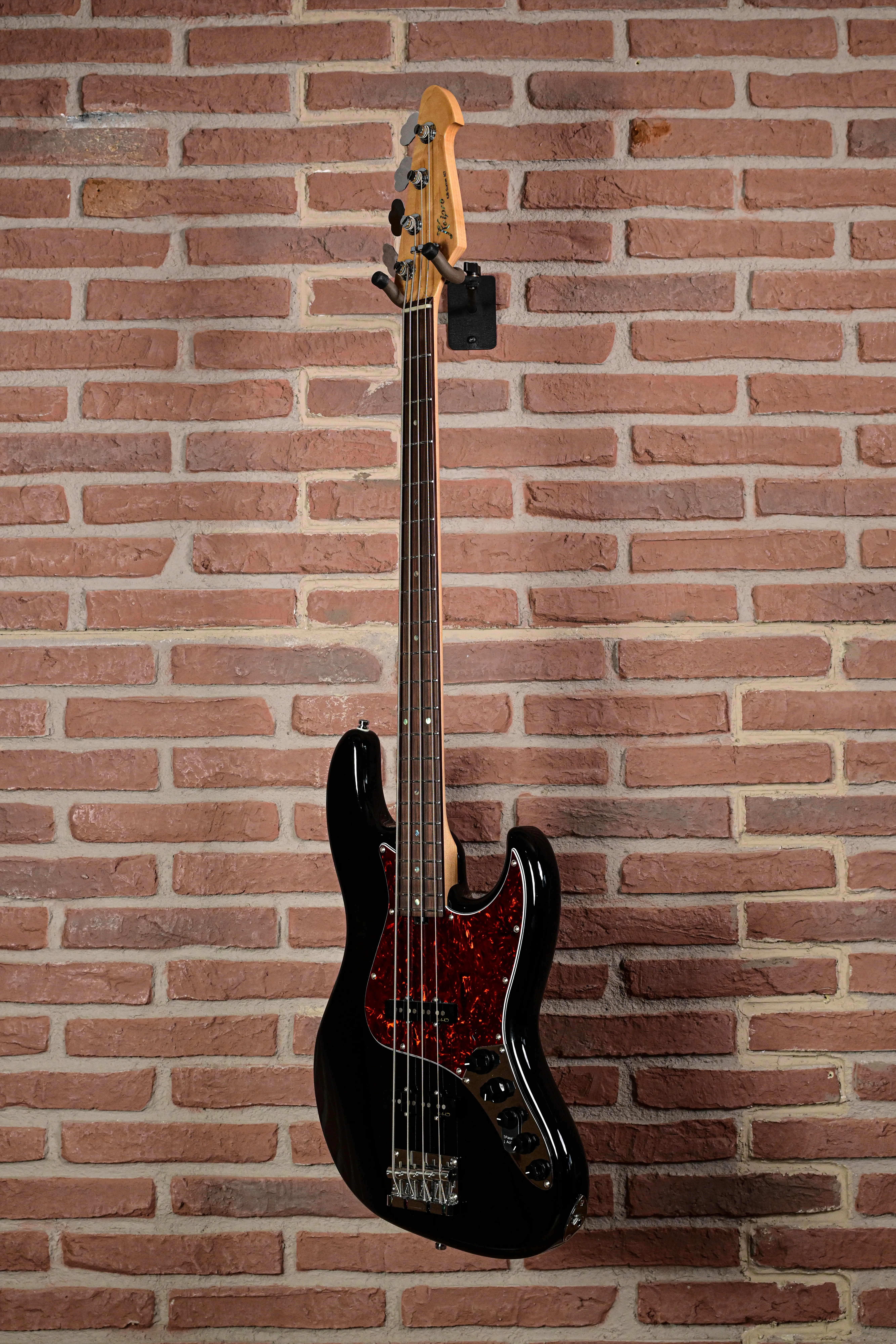 KJB-Custom Rosewood Act Bass  Black