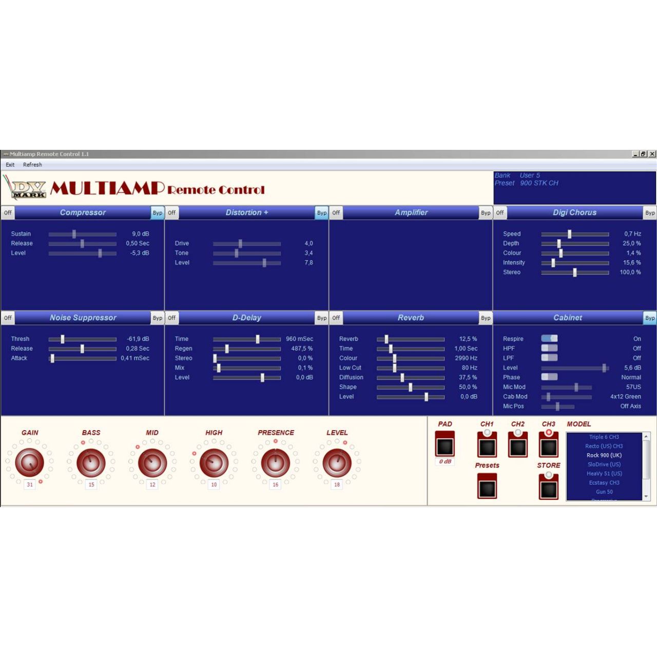 Multiamp Mono - E-Gitarren Topteil