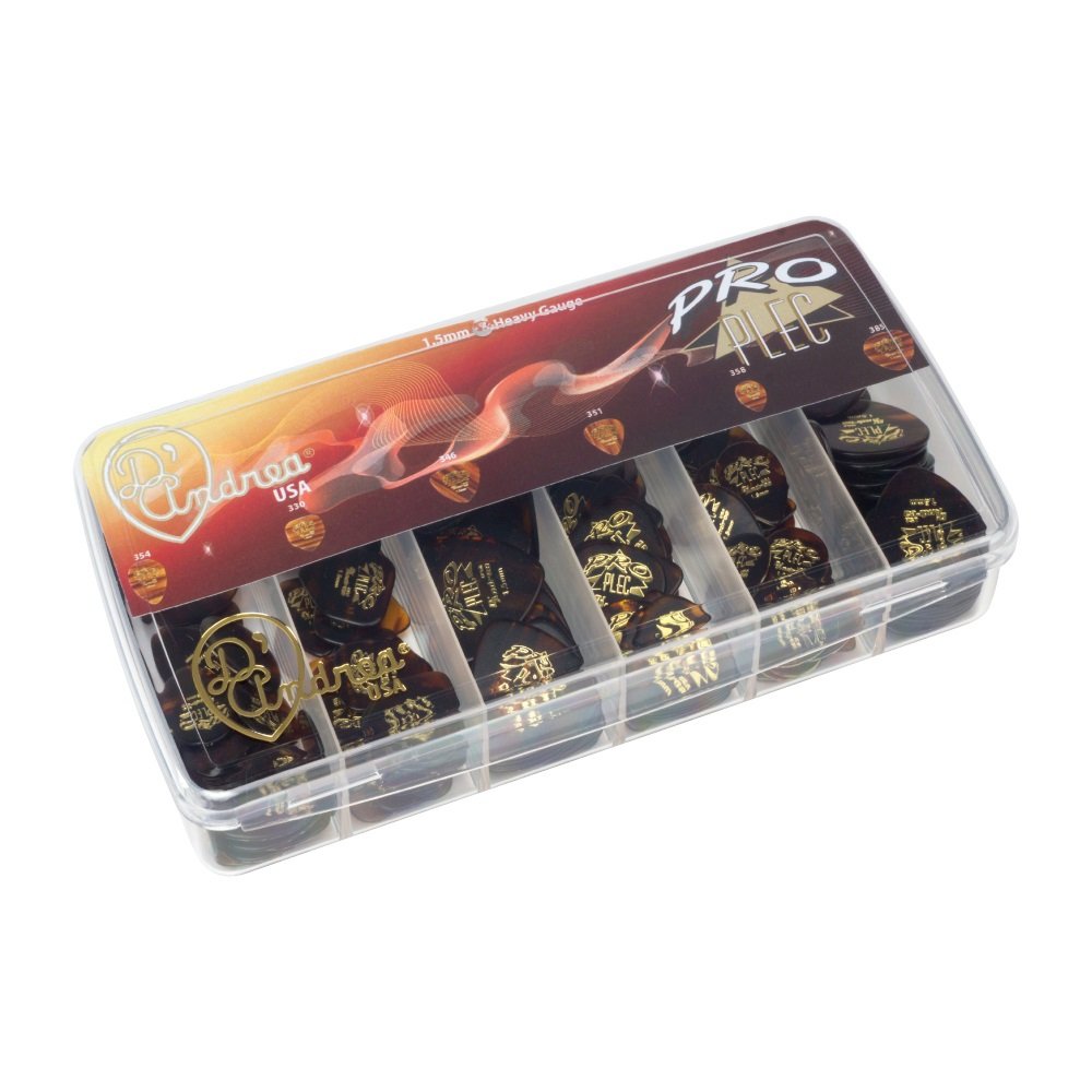 Pro Plec Picks - Assorted Shapes (PRO-6), 144 pcs Pick Kit, 1.50 mm, Shell