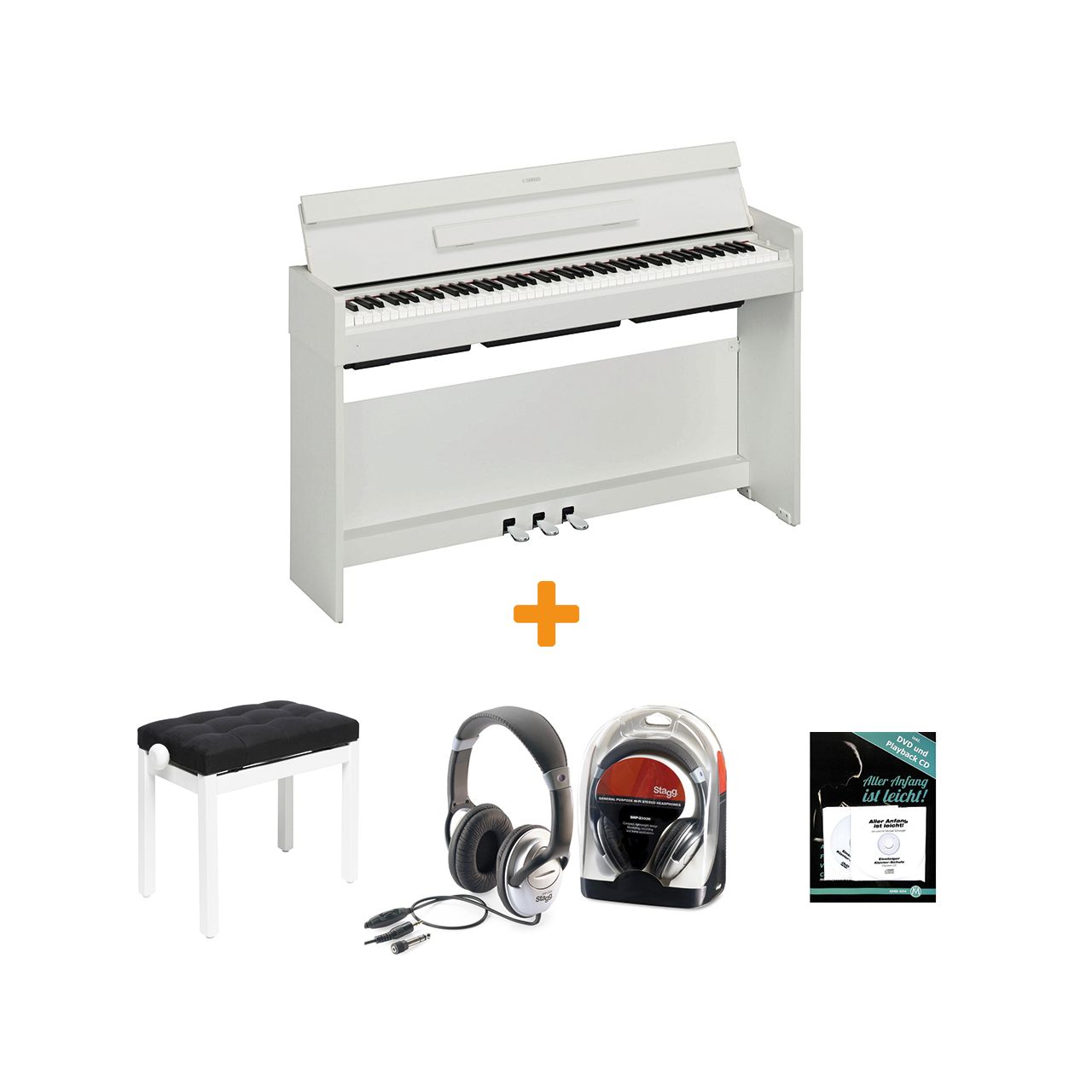 Arius YDP-S34 Digitalpiano in Weiß Set