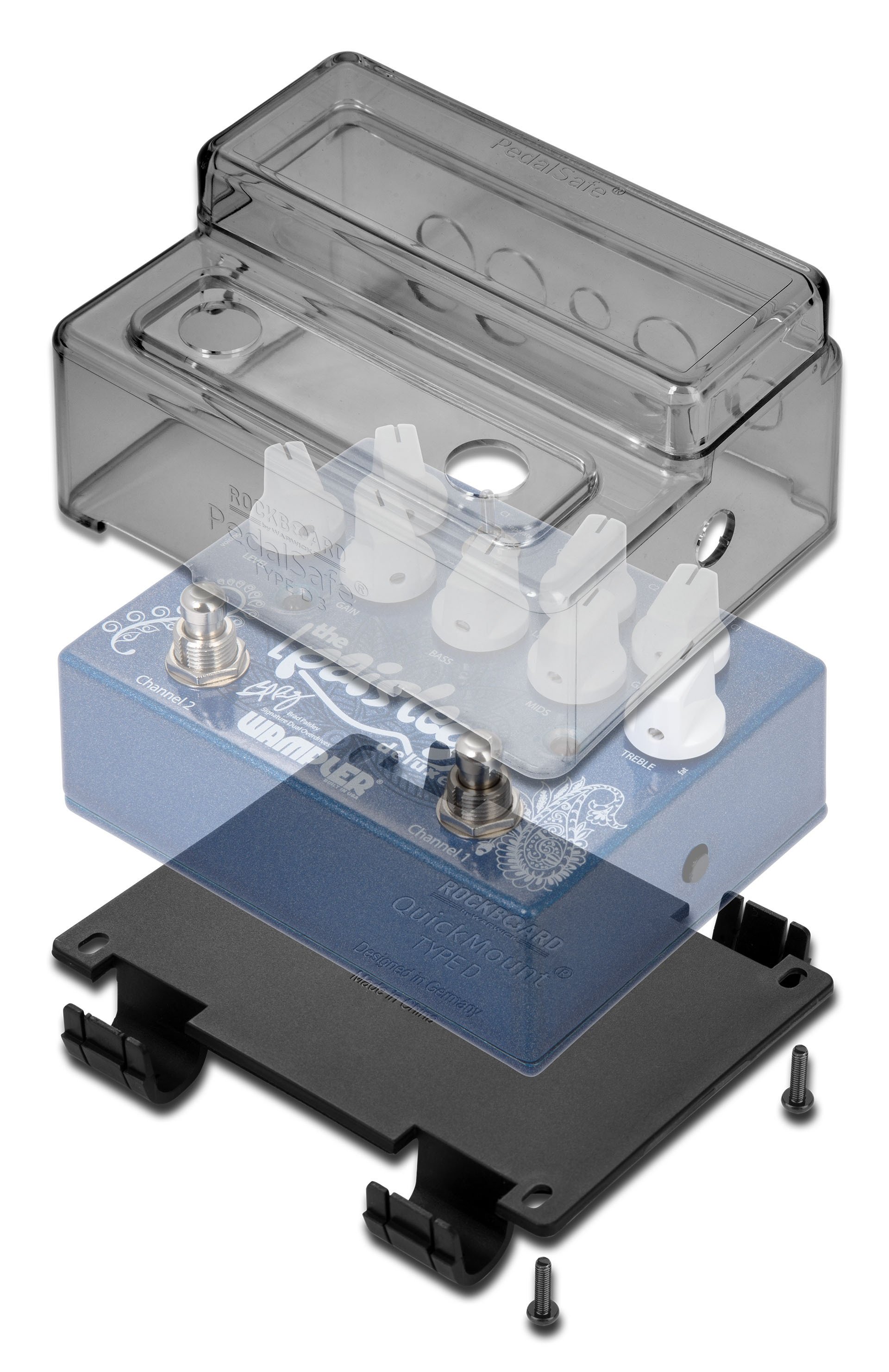 PedalSafe Type D3 - Protective Cover and Rockboard Mounting Plate