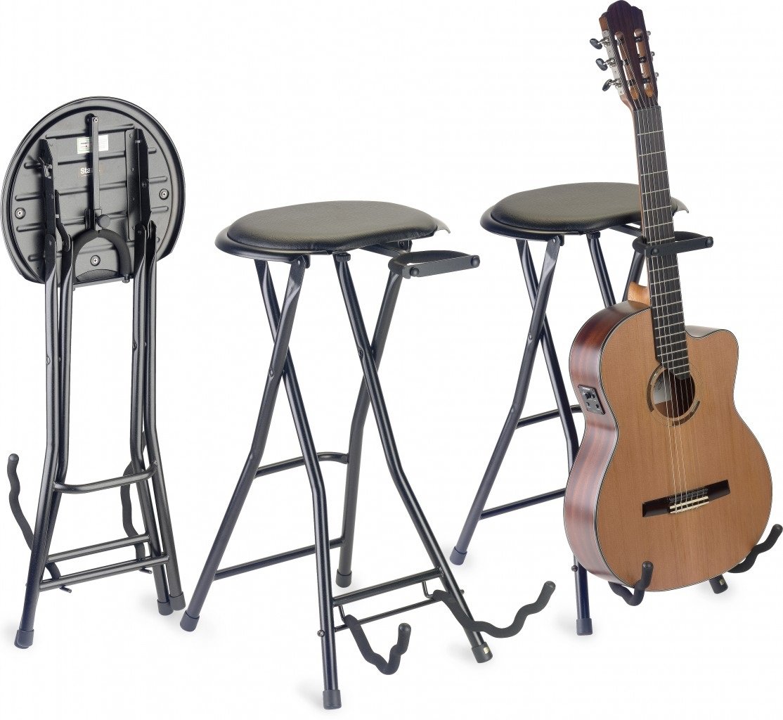 FOLDABLE GUITAR STOOL+STAND