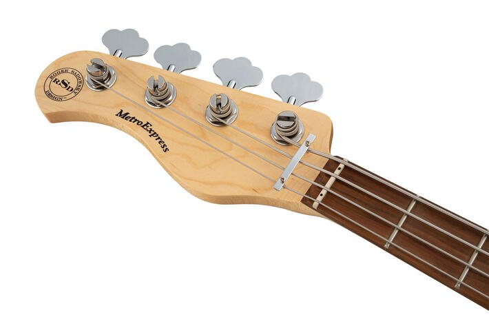 MetroExpress 21-Fret Vintage J/J Bass, Morado Fingerboard, Lefthand, 4-String - Solid Black High Pol