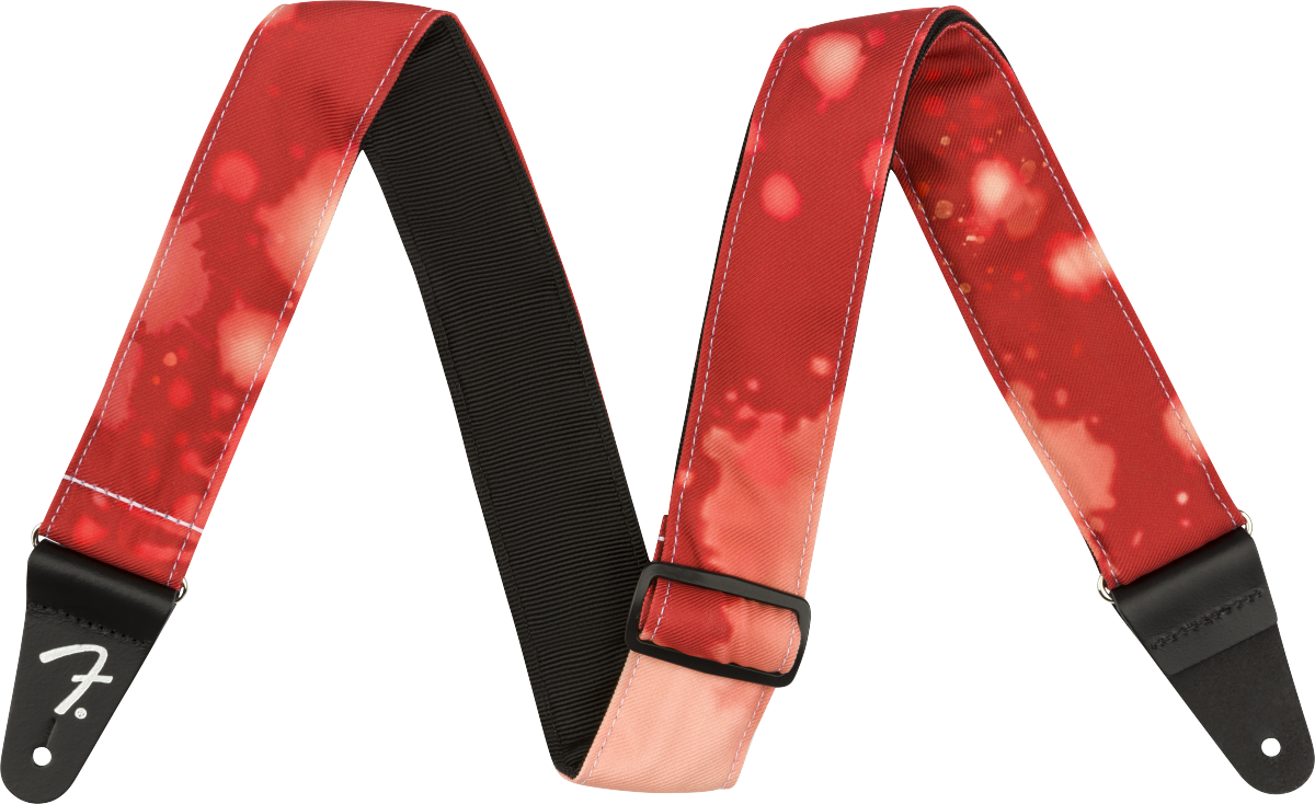 Tie Dye Acid Wash Strap, Red