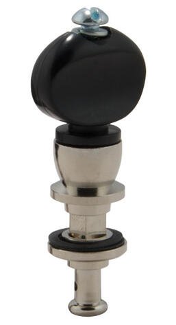 75B Champion Banjo Pegs with Black Button - 4 pcs. - Nickel