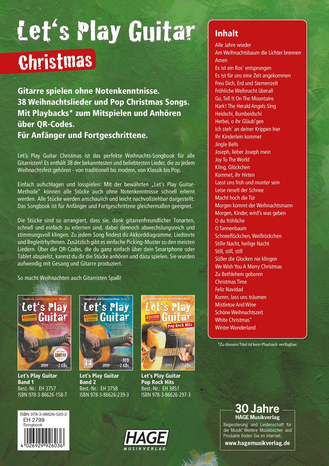 Let's Play Guitar Christmas (mit QR-Codes)