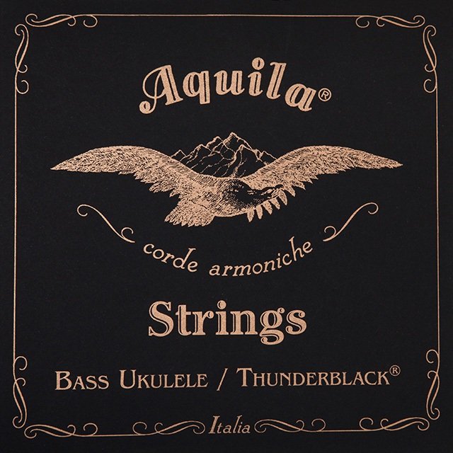 Aquila 140U - Thunderblack Series, Bass Ukulele / U-Bass String Set - 4-String, 23" - 26" Scale