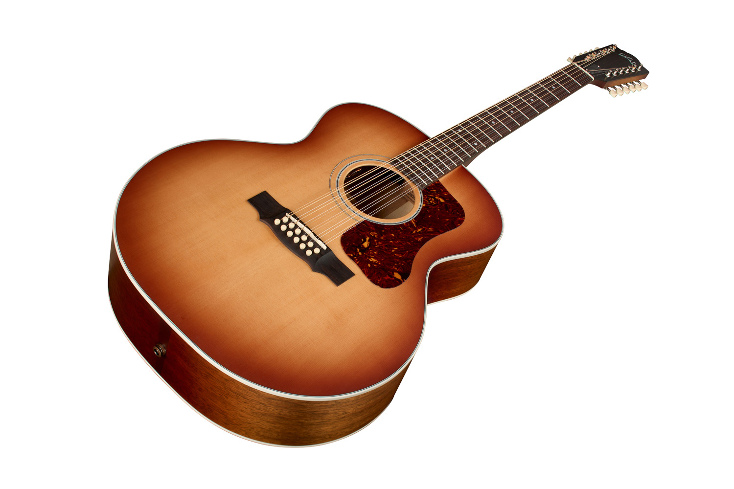 12-saitige Akustikgitarre, Cutaway, Sunburst, Holzkorpus, Tonabnehmer