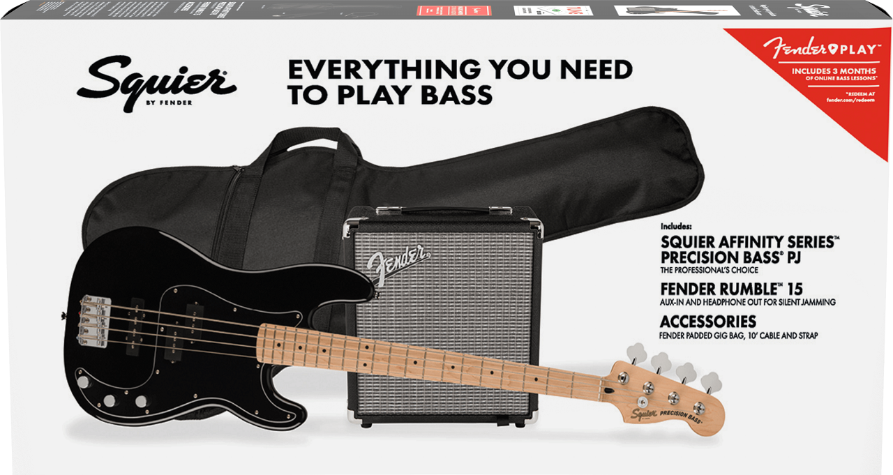 Affinity Series™ Precision Bass® PJ Pack,  Black