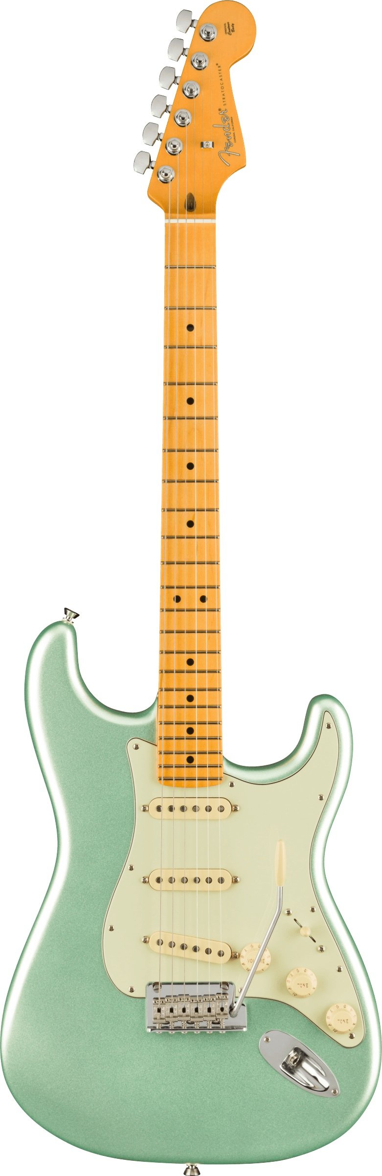 American Professional II Stratocaster, Maple, Mystic Surf Green
