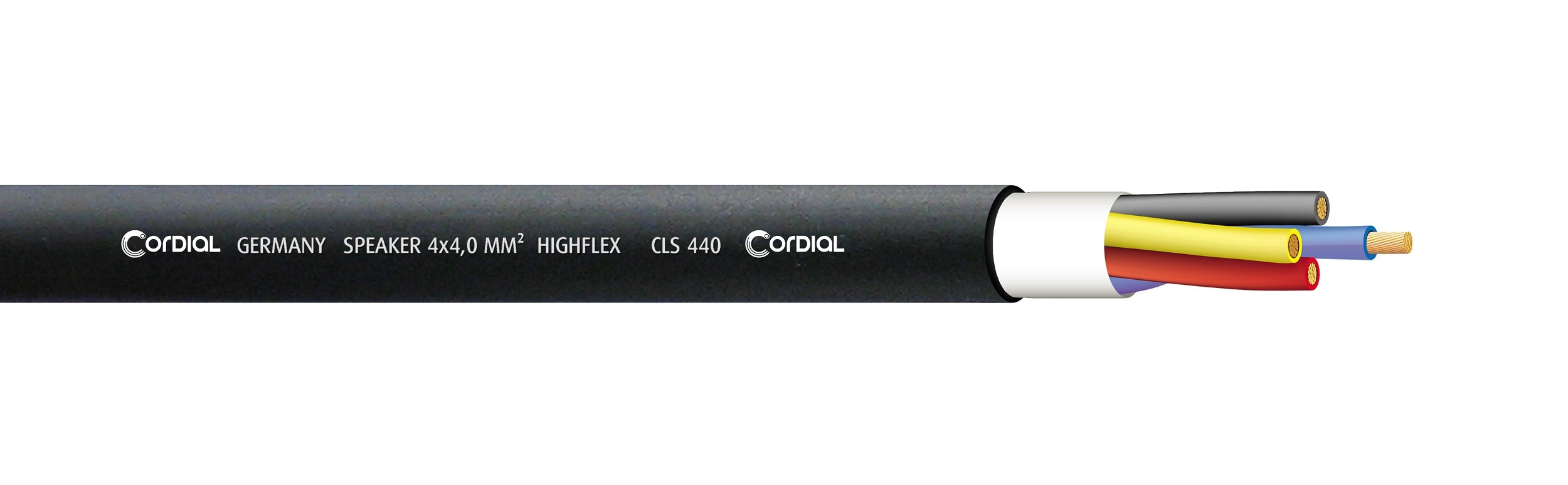 CLS 440 Lautsprecherkabel Highflex 4 x 4,0 mm² (225x0,15 mm), Meterware