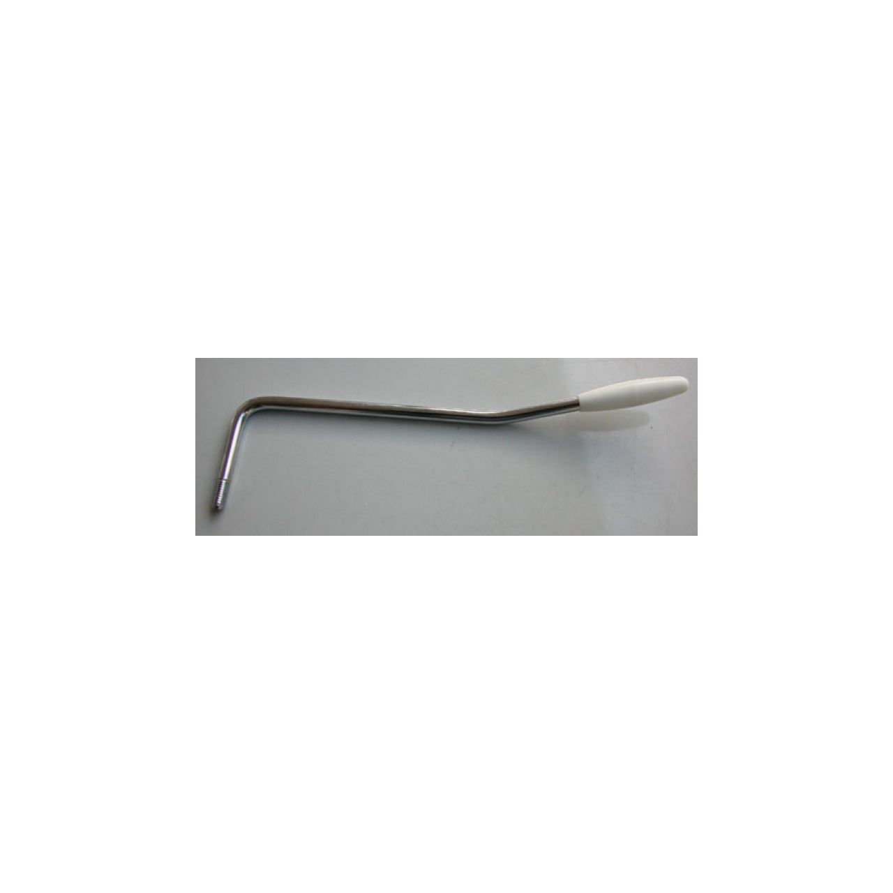 TM16C Linkshand Tremolohebel, F-style, US 4,8mm chrom mit weißer Kappe