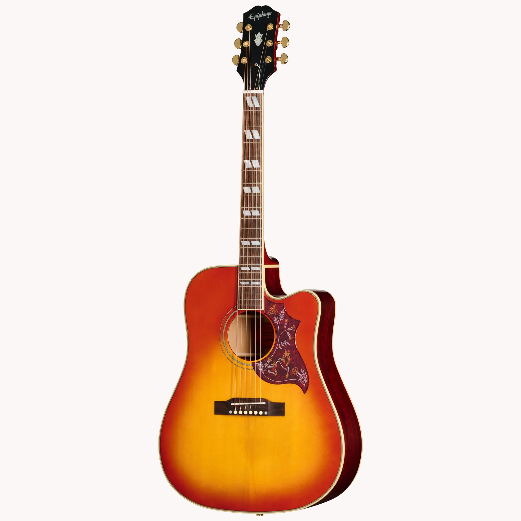 Hummingbird Standard EC Cherry Sunburst Westerngitarre