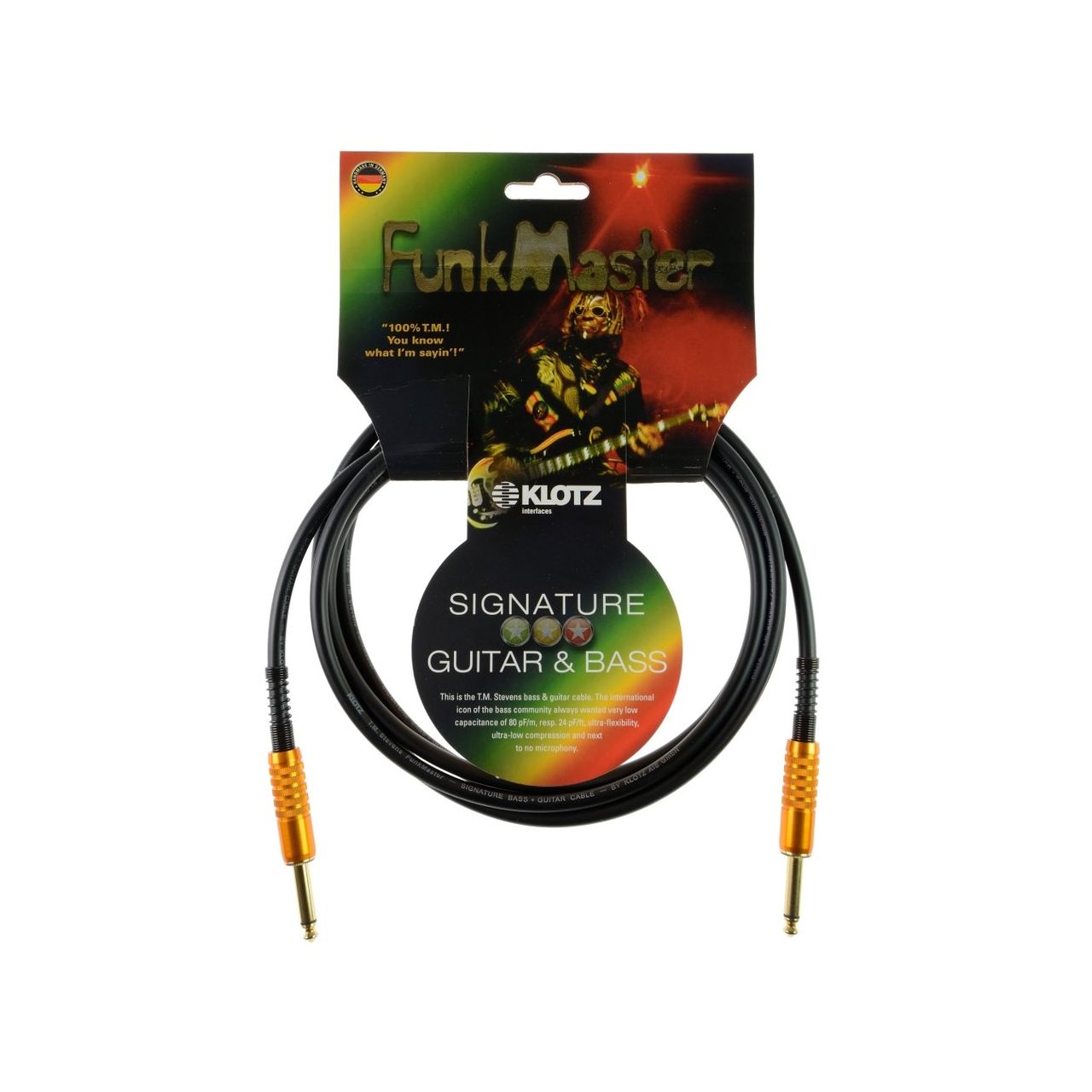 Klotz Stevens FunkMaster Gitarren- & Basskabel 4,5m