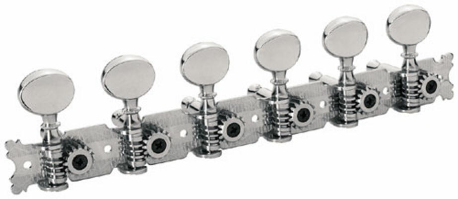 Tuners with Oval Nickel Knob Guitar Machine Heads