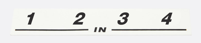 Beschriftungs Sticker, IN 1-4
