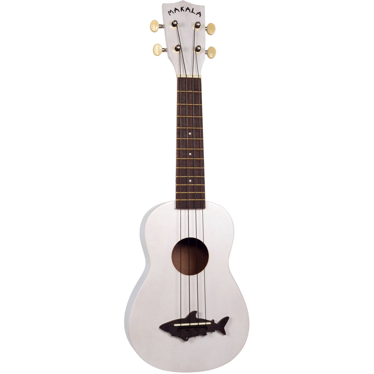 MK-SS/WHT - Great White Vintage Satin Finish  - Makala Shark Soprano Ukulele