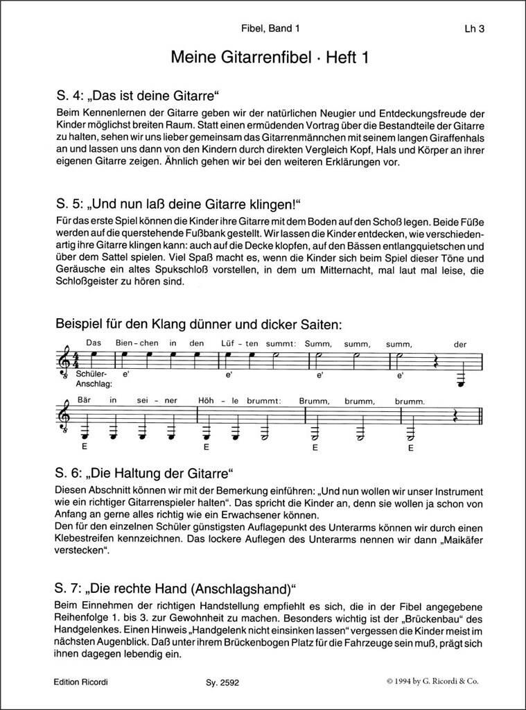 Heinz Teuchert- Meine Gitarrenfibel: Lehrerheft