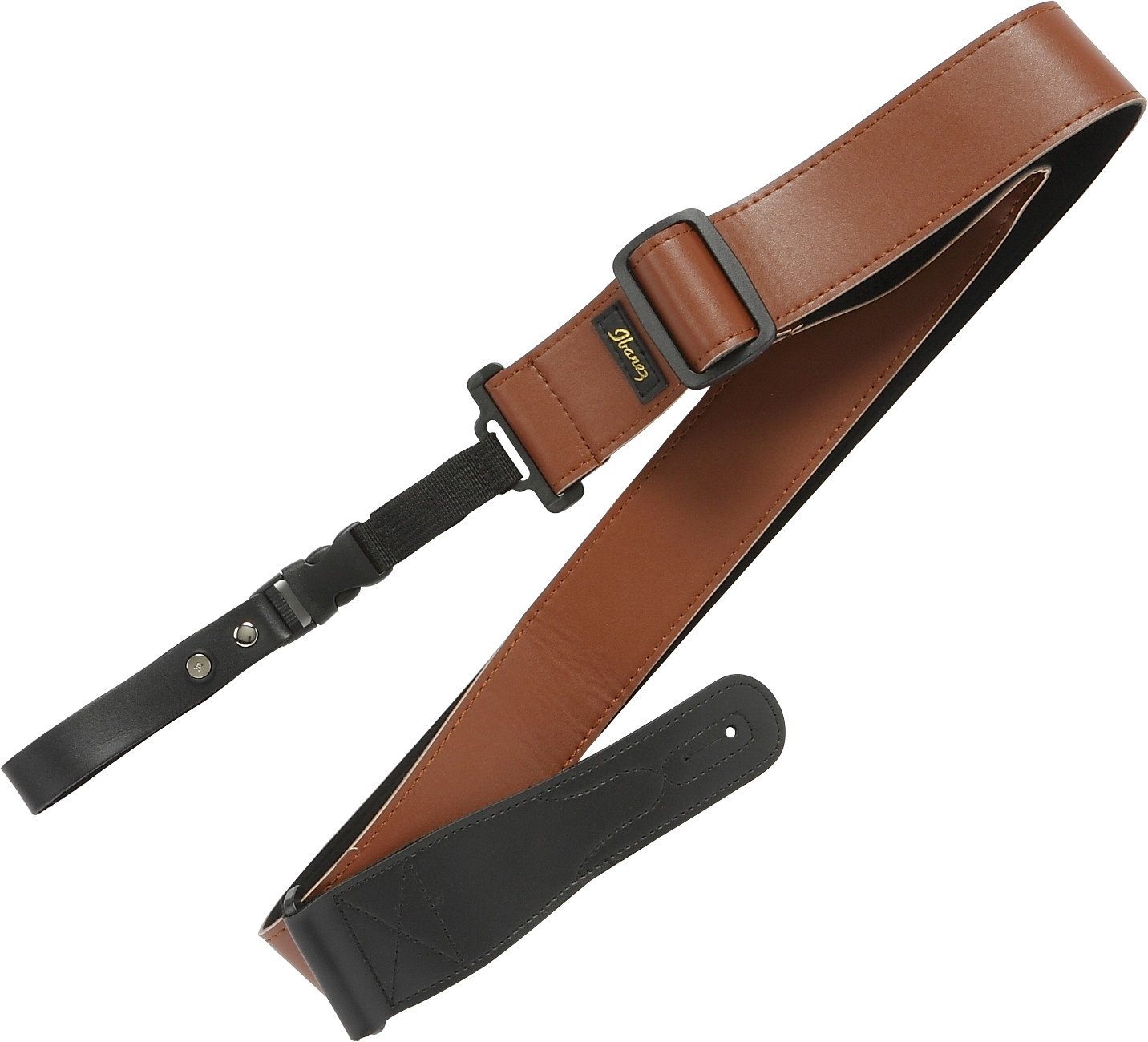 GSQ501-BR Gitarrengurt Leder Braun