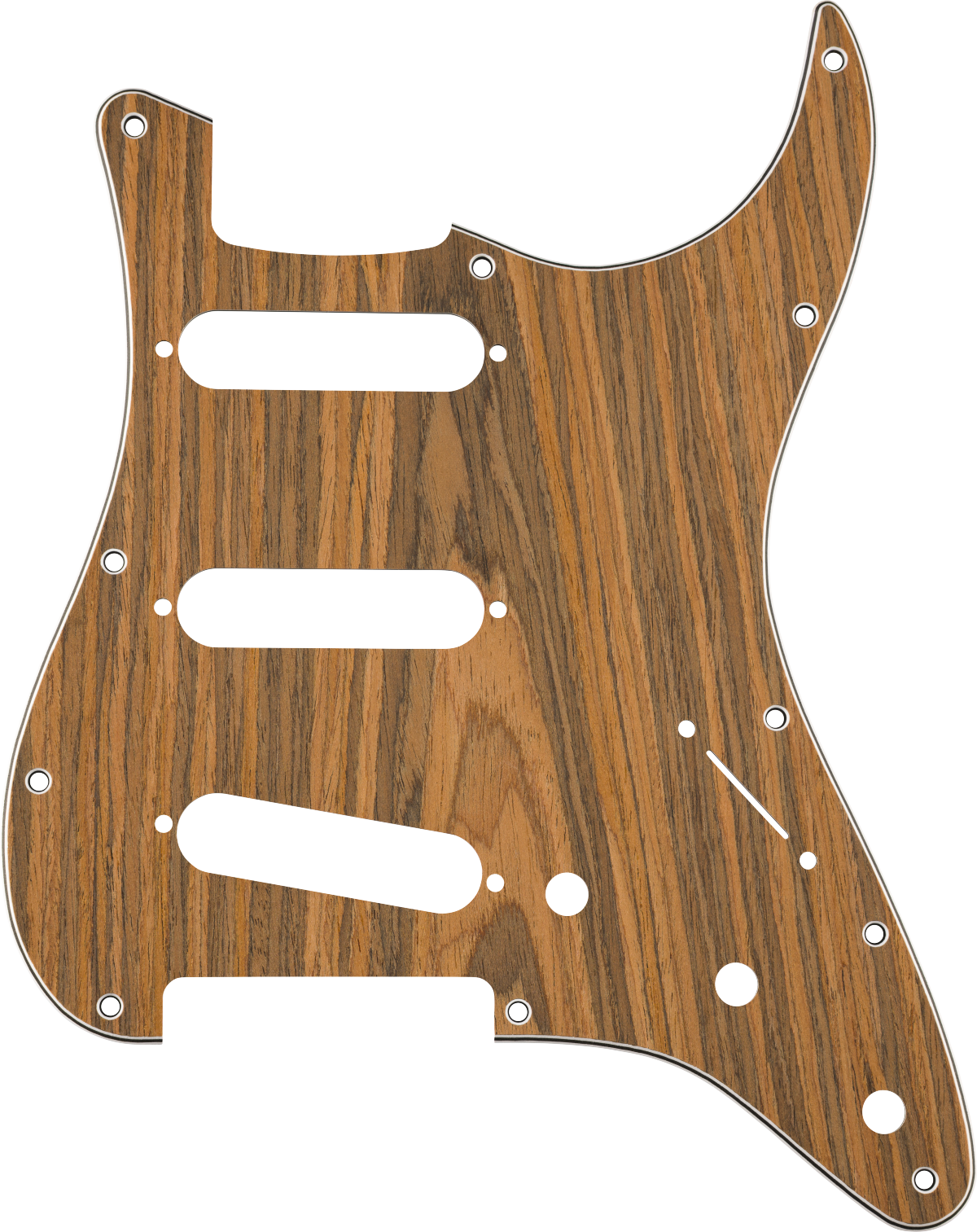 E-Gitarren-Schlagbrett, Holzoptik, braun, Holzmaserung, Stratocaster-Form