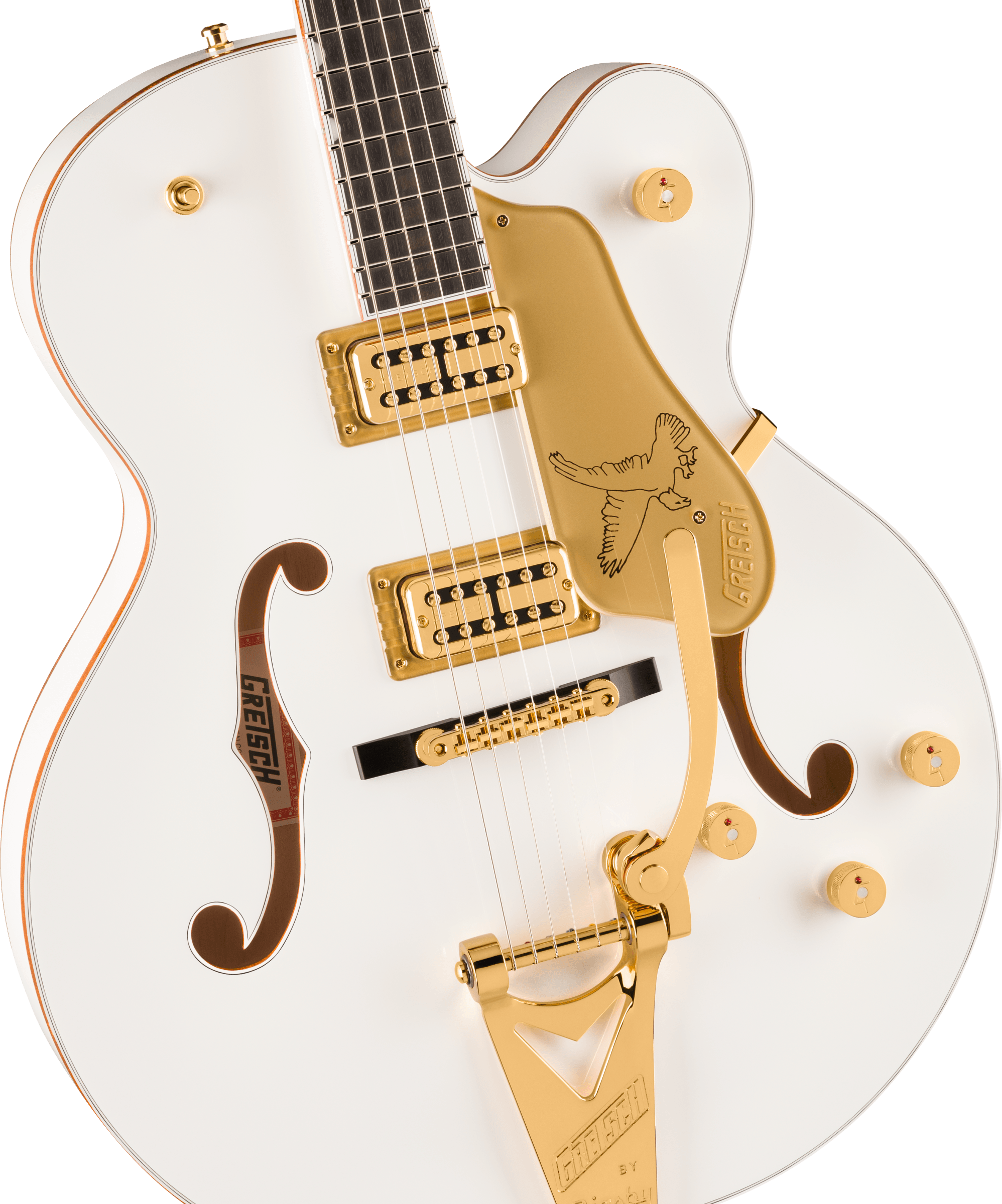 White Falcon Hollow Body String-Thru  Bigsby Gold Hardware