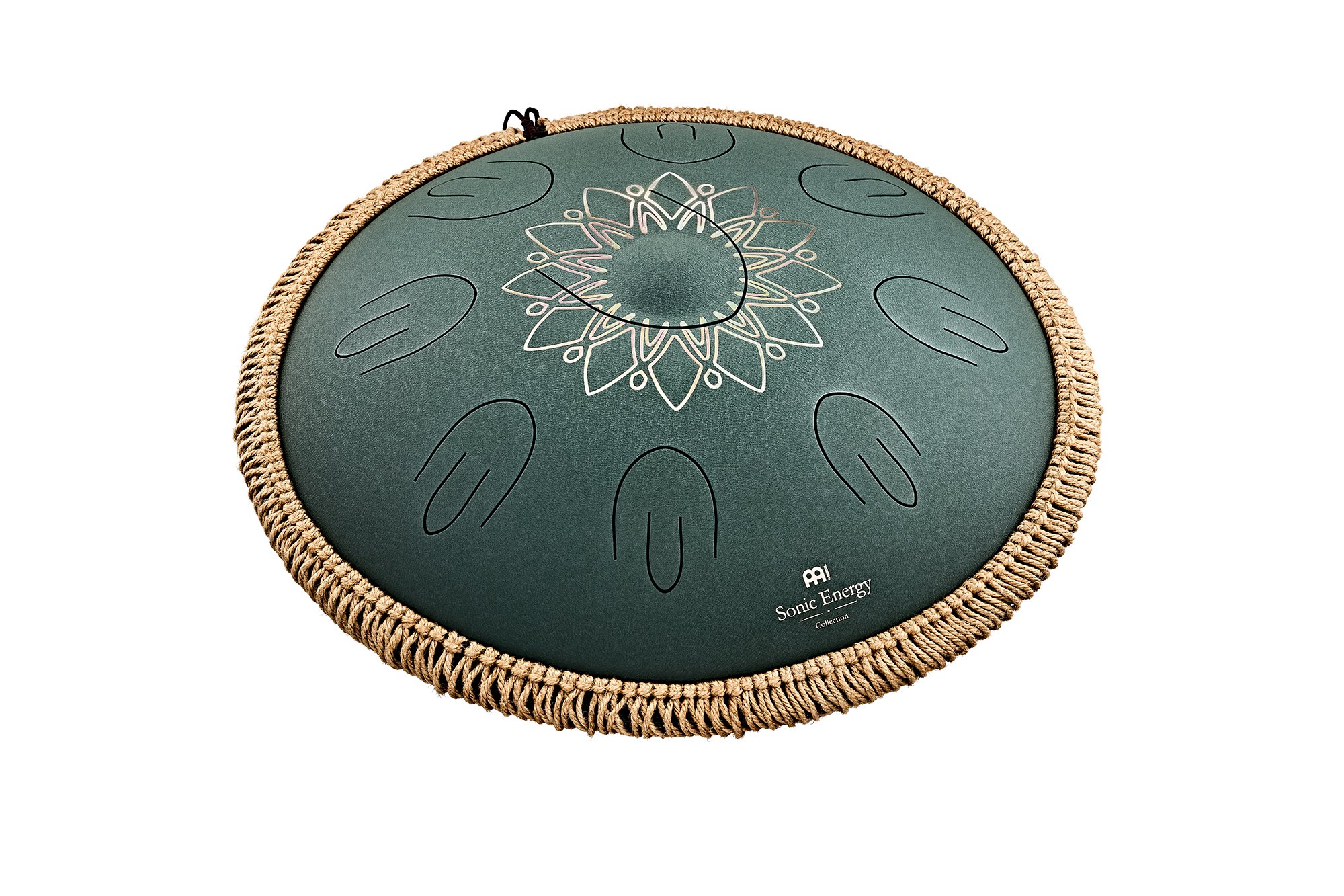 OSTD4DGE Octave Steel Tongue Drum Fis Moll Dunkelgrün 16" 432Hz