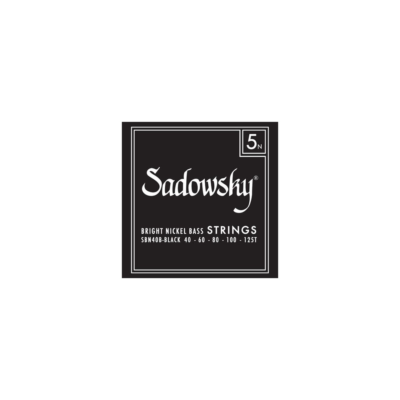 Black Label Bass String Set, Nickel, Taperwound - 5-String, 040-125 