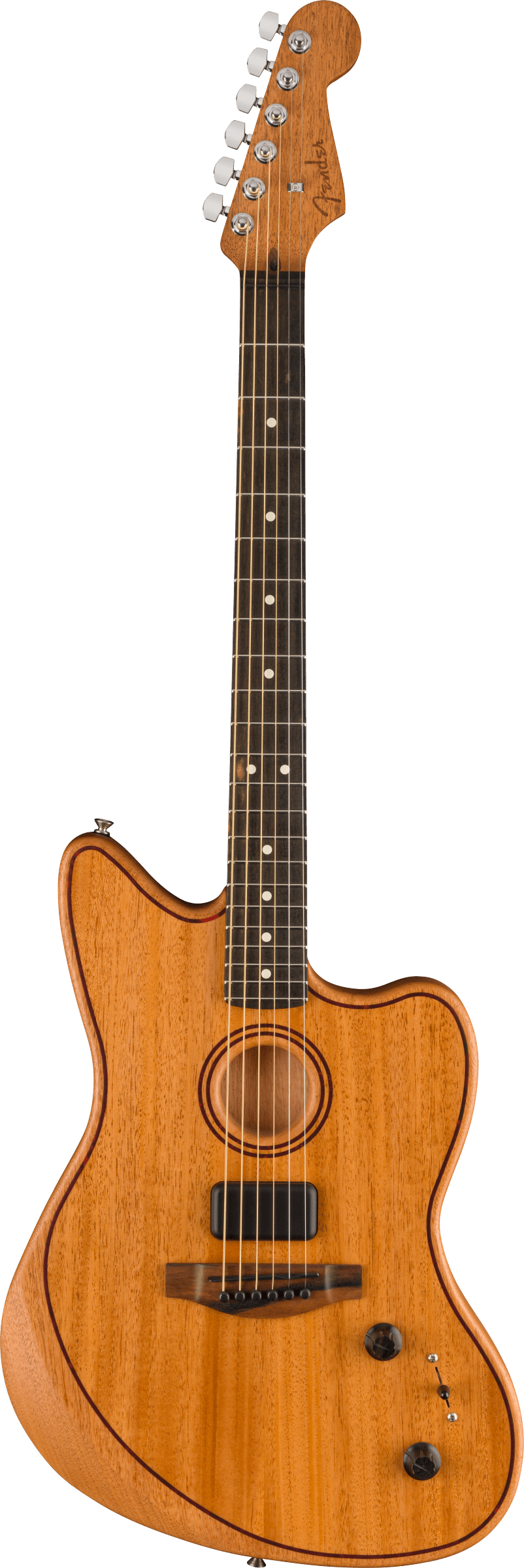 American Acoustasonic® Jazzmaster® All-Mahogany, Natural