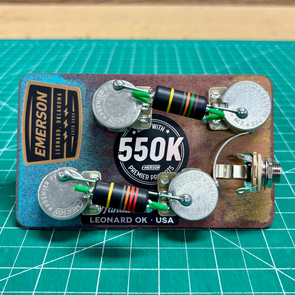 550K Premier Pro Les Paul Prewired Kit - 3/4" Long  Shaft