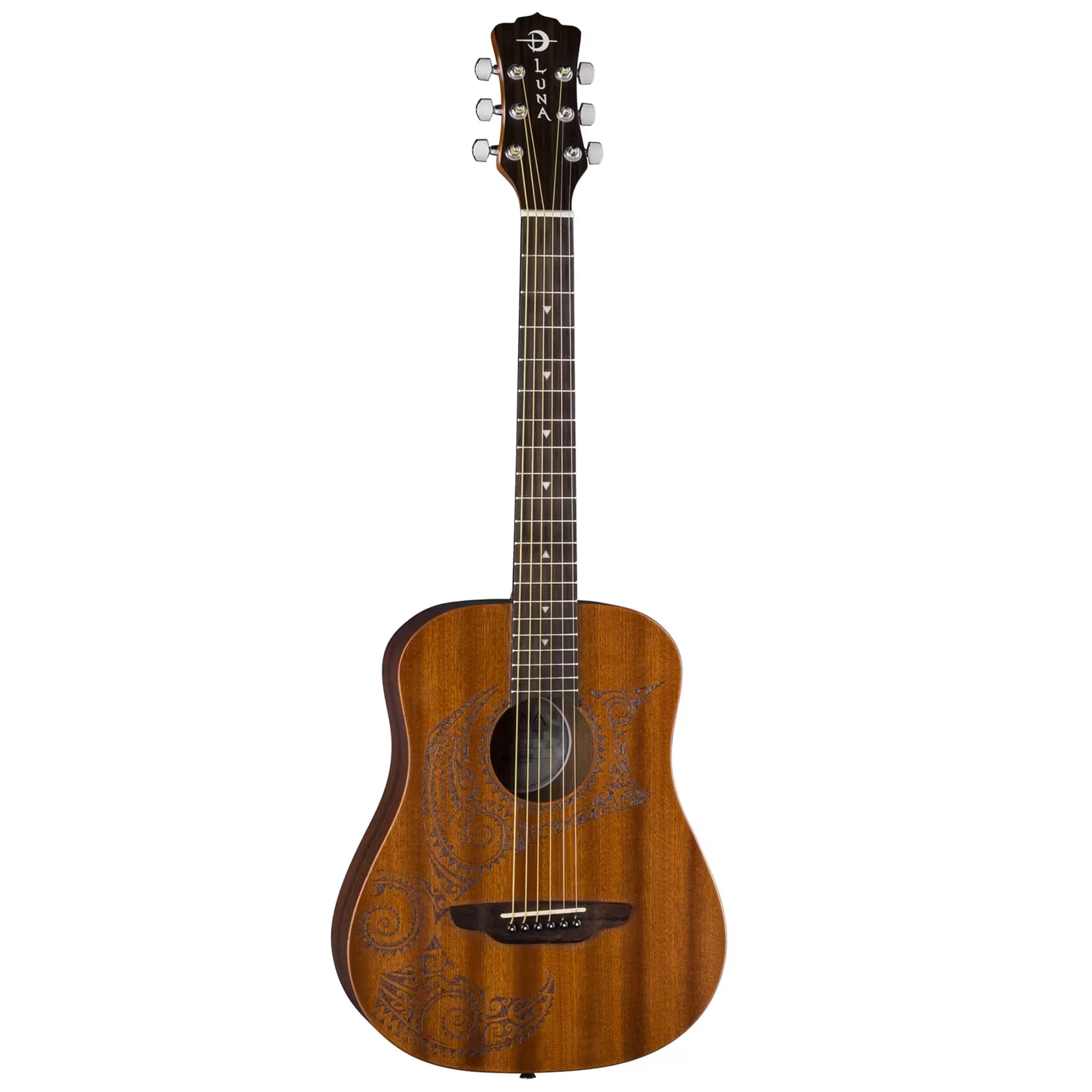 Safari Tattoo Travel Guitar with Gigbag Satin Natural