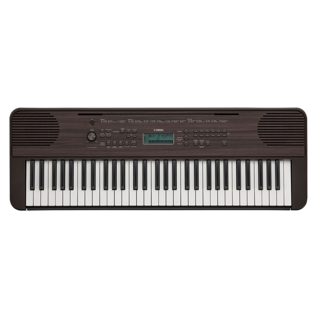 PSR-E360 Keyboard in Dunkler Nussbaum