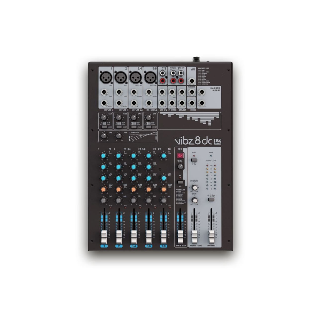 VIBZ8DC - 8-Kanal Mischpult