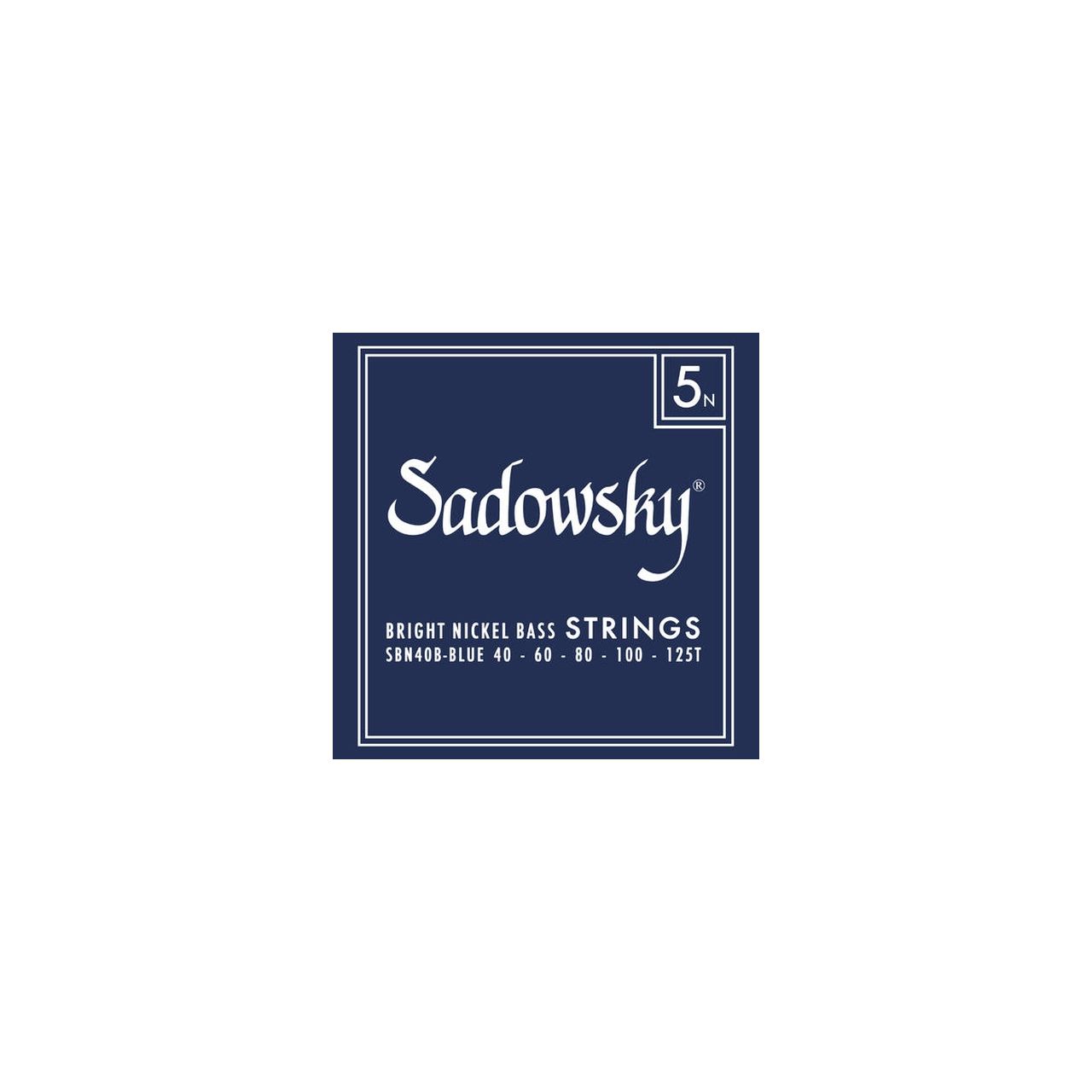 Blue Label Bass String Set, Nickel, Taperwound, 5-Saiter, 040-125
