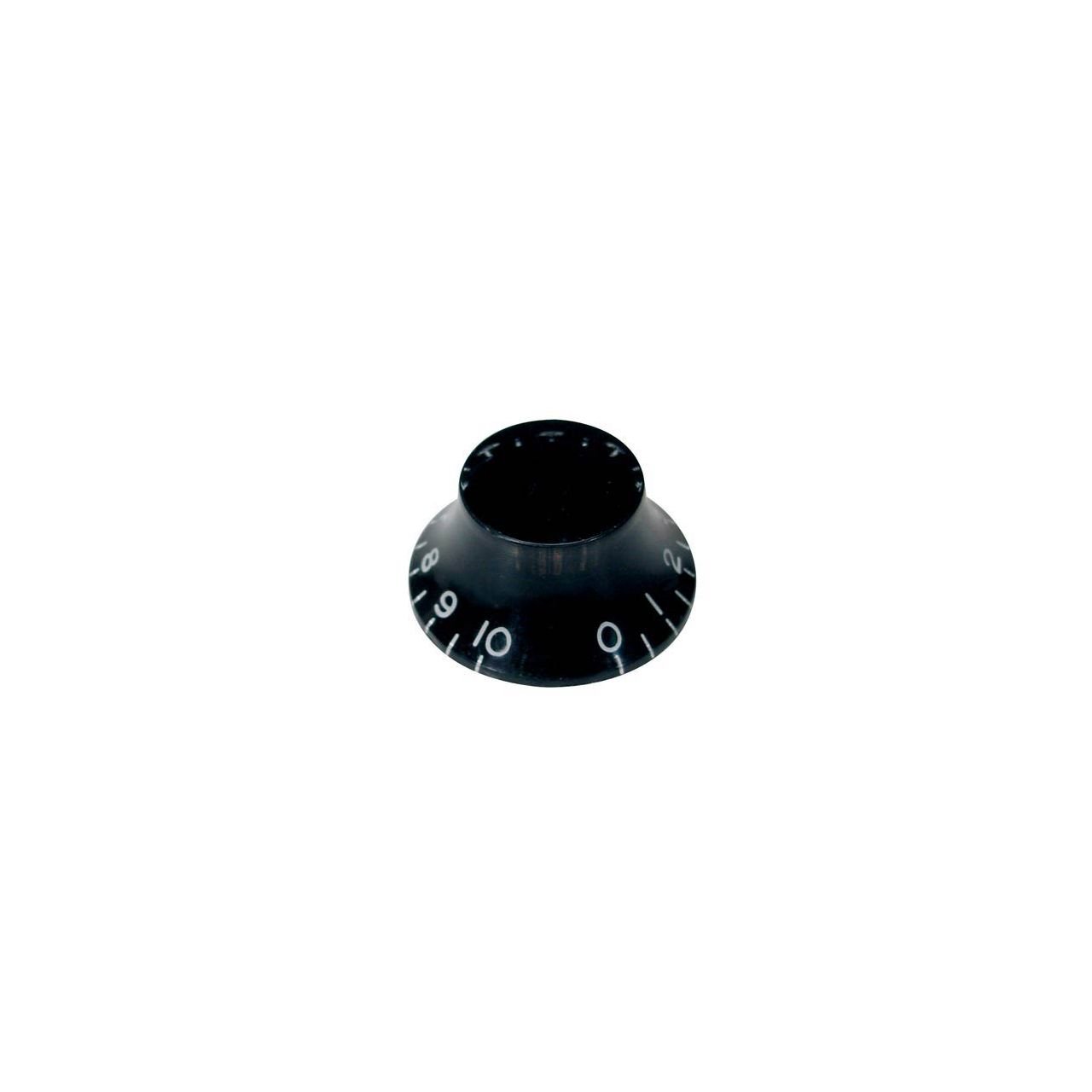 Potiknopf, Bell Knob, transparent black